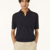 Buttonless Polo Shirt